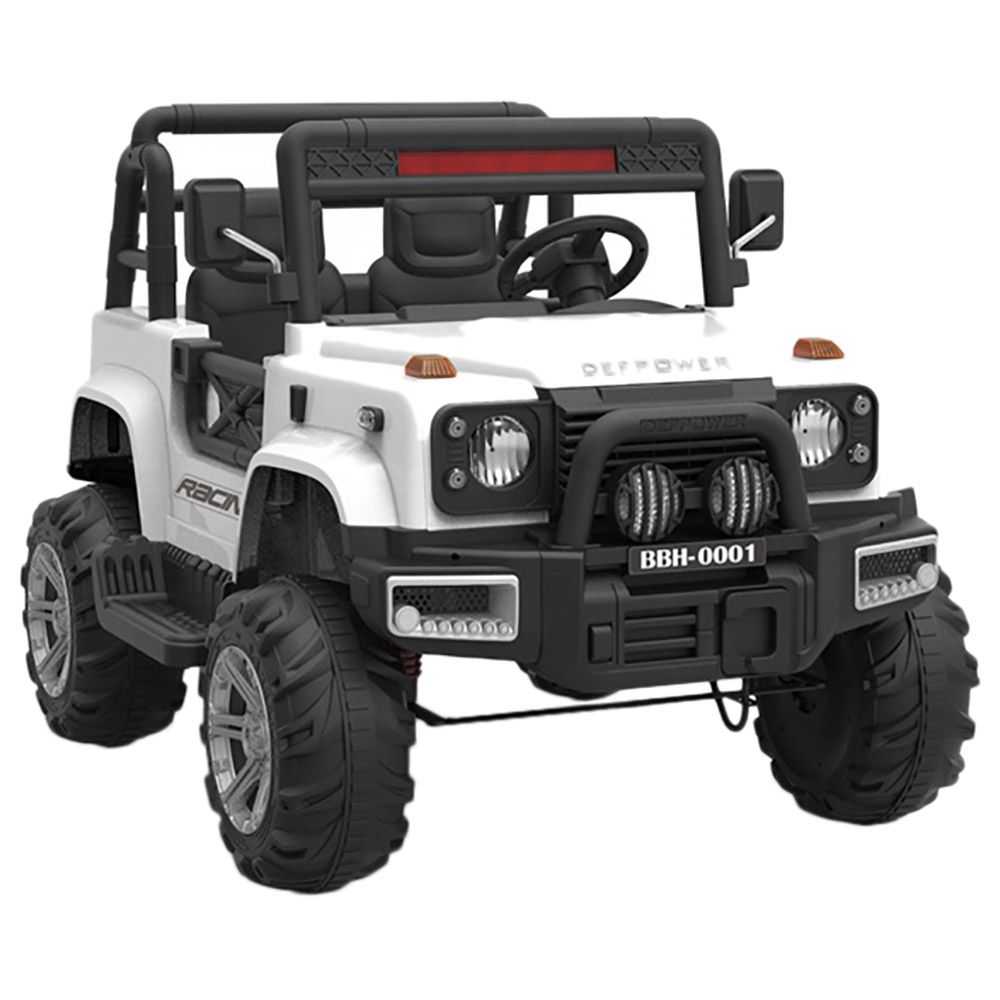 Megastar - 4x4 Electric Wrangler 12V 2 seater Jeep - White