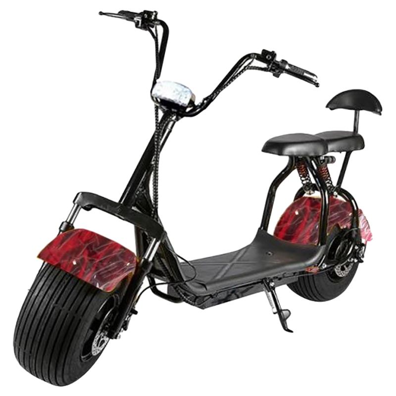 Megawheels Coco City Harley 60V Fat Tyre Scooter Maroon