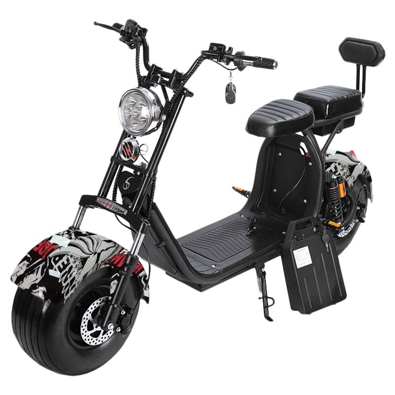 Megawheels Stylish 60V Groovy Scooter - Grey