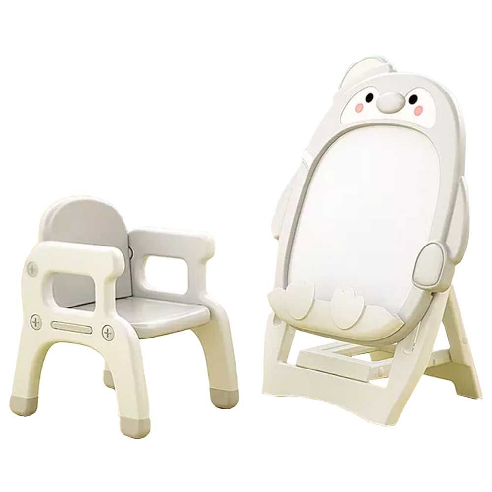 Megastar - My Penguin 2-in-1 Table/Chair & Activity Board - White