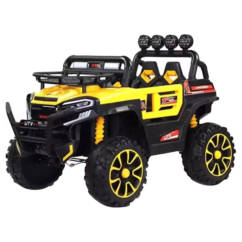 Megastar - Ride On Hurricane SUV Battery Operated Jeep 12V - Yellow