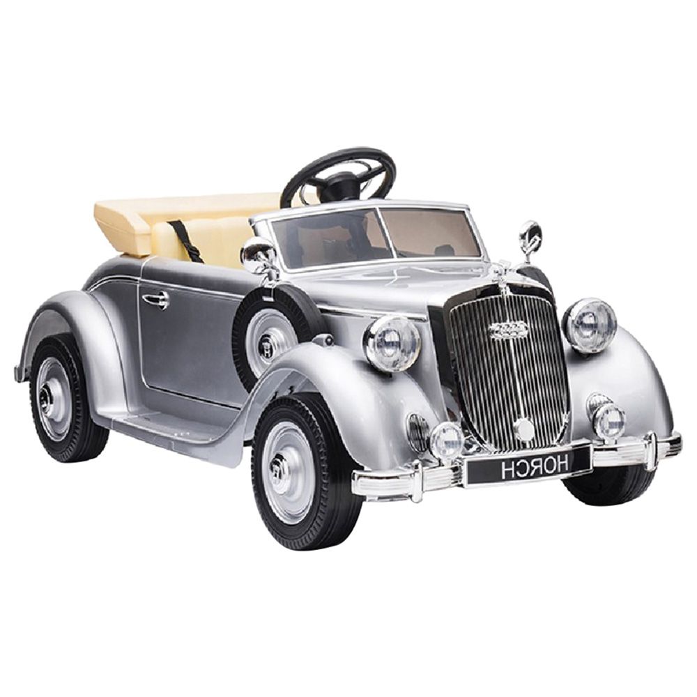 Megastar - Ride-on Audi Electric Car w/ Back Seat 12V - Silver