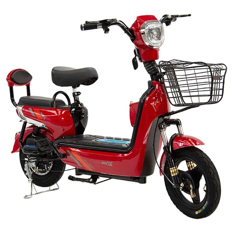 Megawheels - 48 V Scooter Double Seats With Basket - Red