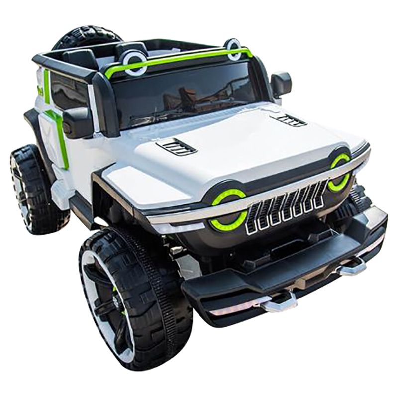 Megastar - Kids Ride On Big Blaster Jeep - 12V - White