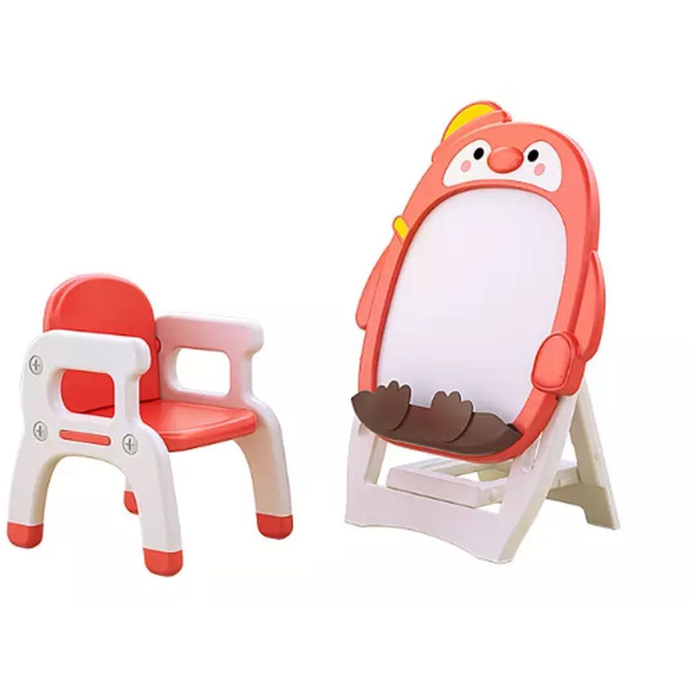 Megastar - My Penguin 2-in-1 Table/Chair & Activity Board - Red