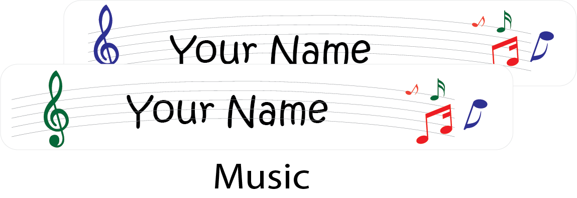 Ladybug - Nursery Labels Music - Pack of 90