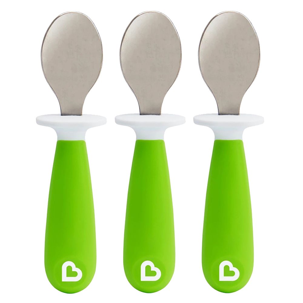 Munchkin - Raise Toddler Spoons 3pcs - Green