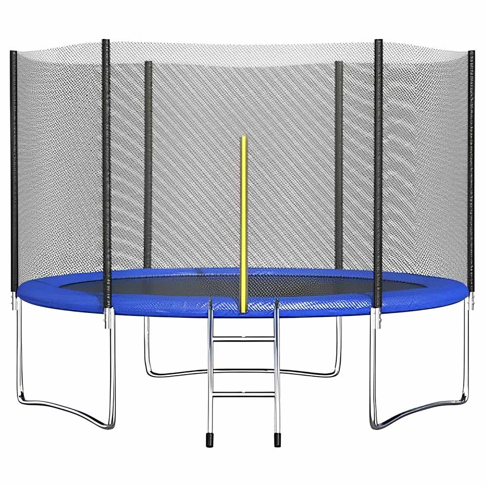 Myts - Jump Round Trampoline w/ Enclosure Net - 10ft - Blue