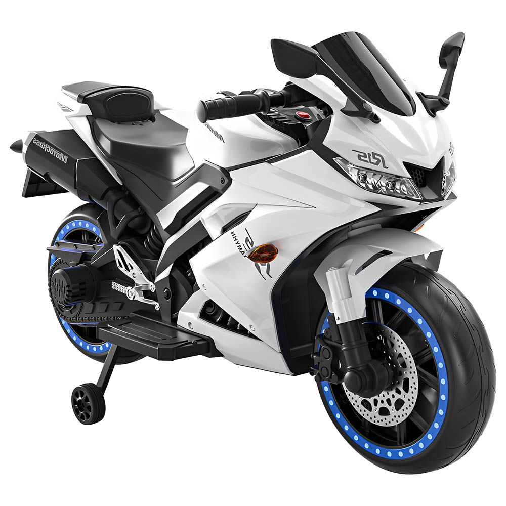 Myts - Kids R15 Ride-on Sports Bike 12V - White