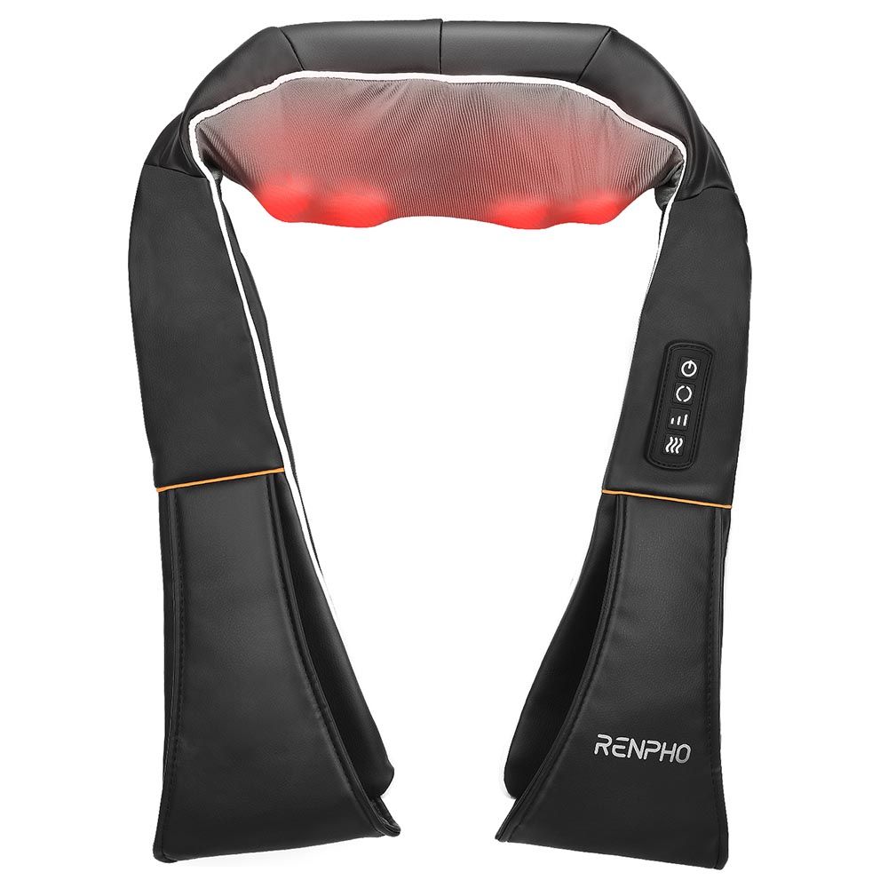 Renpho - Shiatsu U Shape Neck & Shoulder Massager - Black