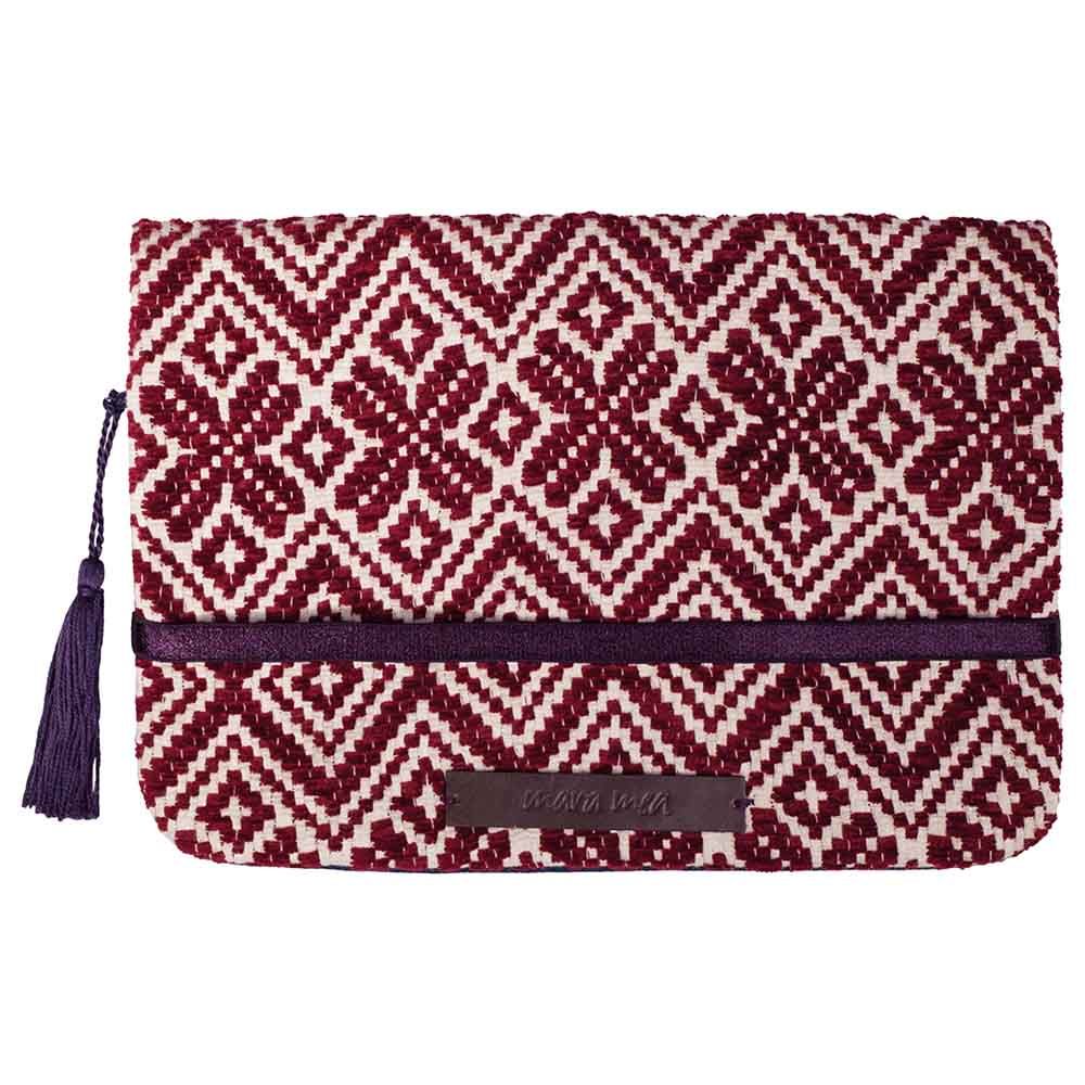 Mums & Bumps - Mara Mea Diaper Clutch - Purple Wall