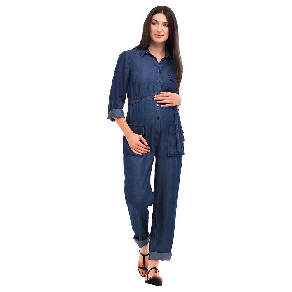 Mums & Bumps Pietro Brunelli Amelia Maternity Jumpsuit Jeans