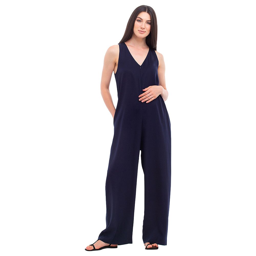 Mums&Bumps Pietro Brunelli Charlotte Maternity Jumpsuit Blue