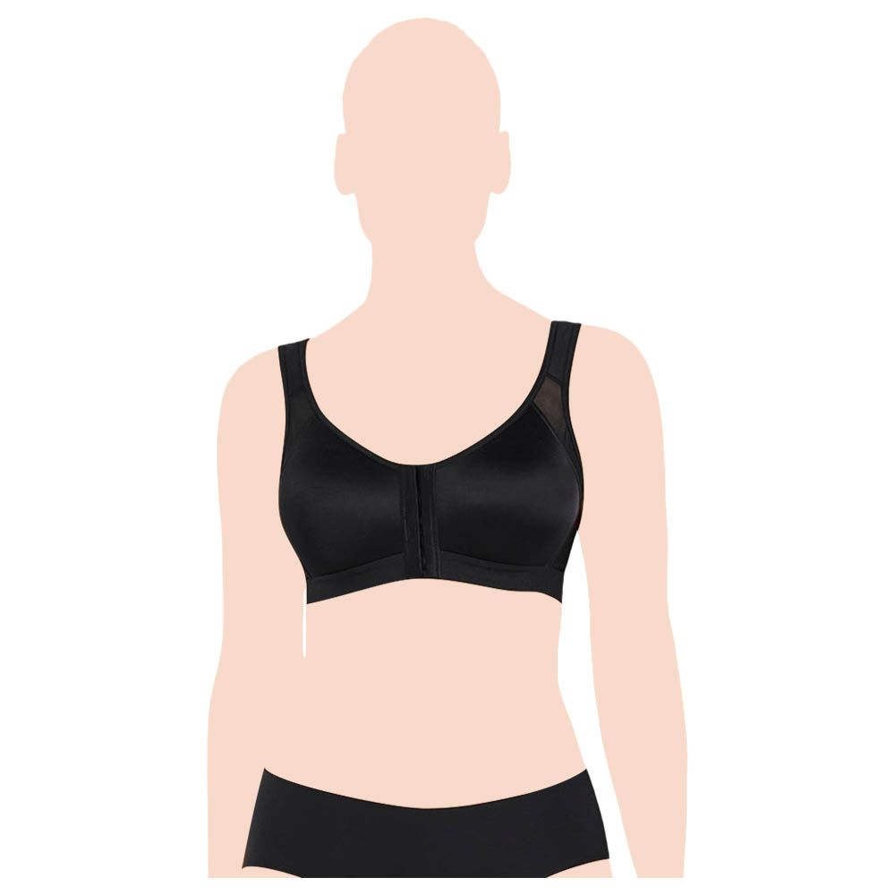 Mums & Bumps - Leonisa Back Support Wireless Bra - Black