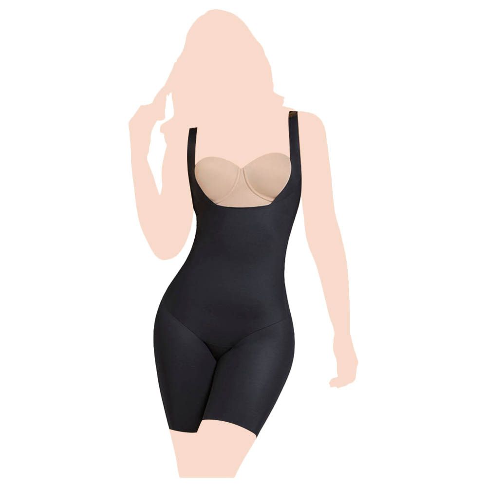 Mums & Bumps - Leonisa Mid-Thigh Body Shaper - Black