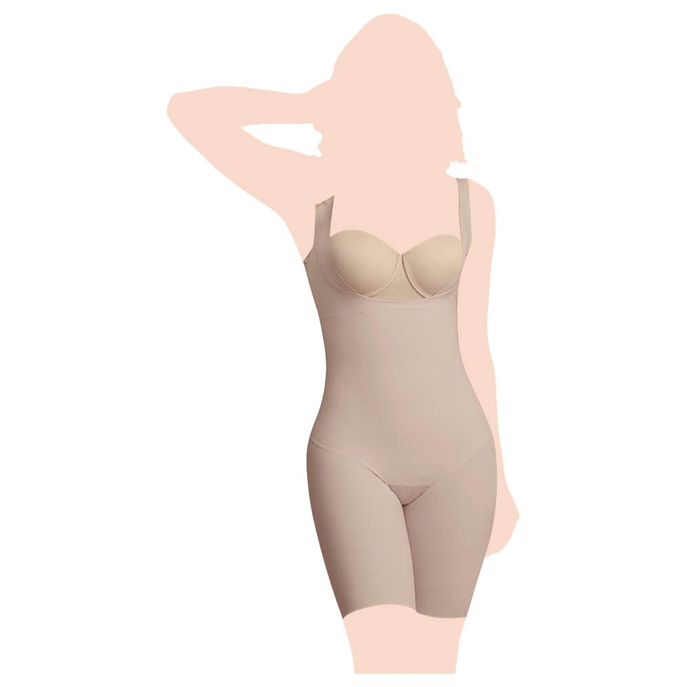 Mums & Bumps - Leonisa Mid-Thigh Body Shaper - Nude 