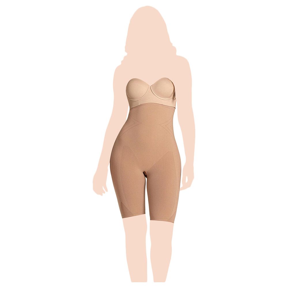 Mums & Bumps - Extra High Waisted Shaper Short - Beige