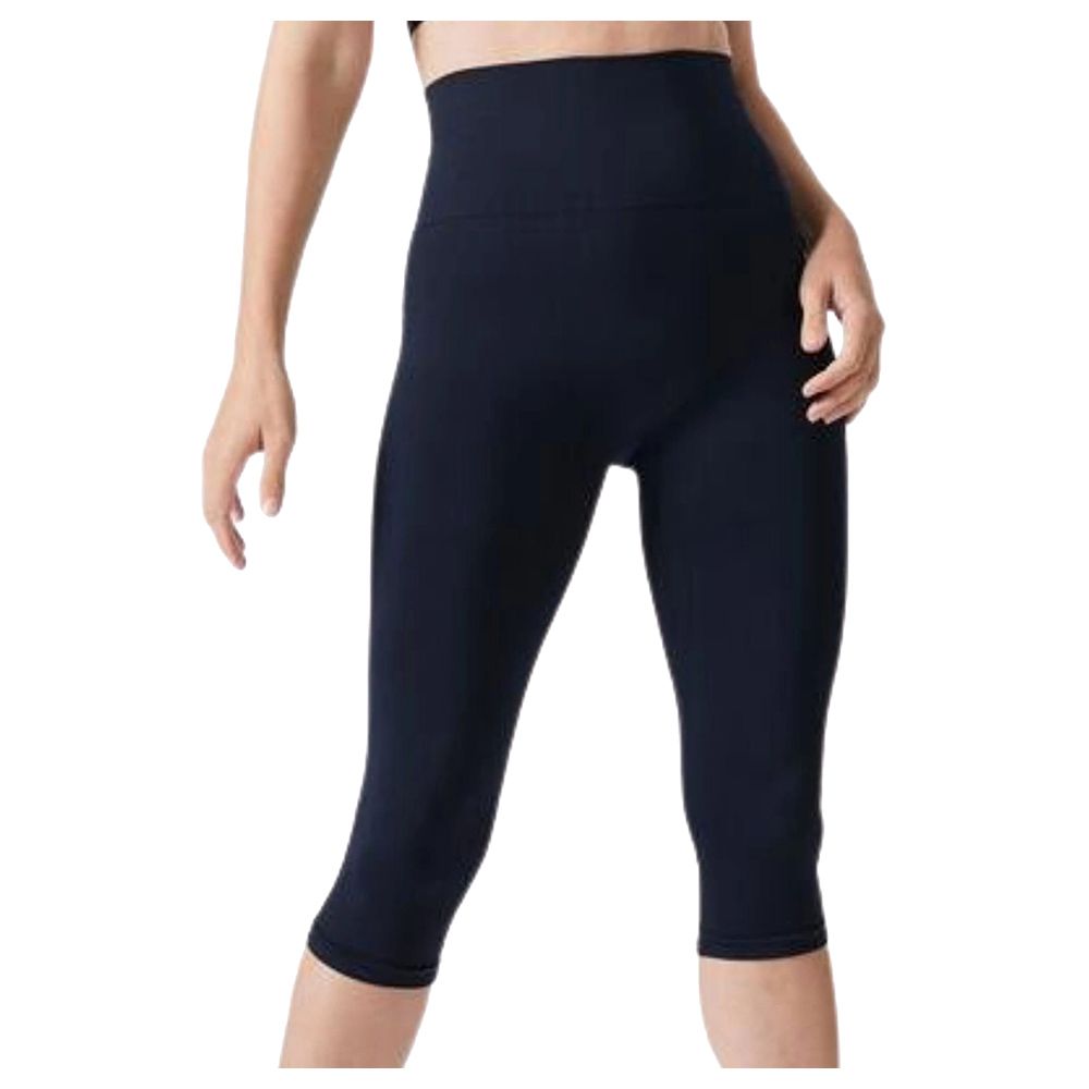 Mums & Bumps - Blanqi Hipster Support Crop Leggings - Navy