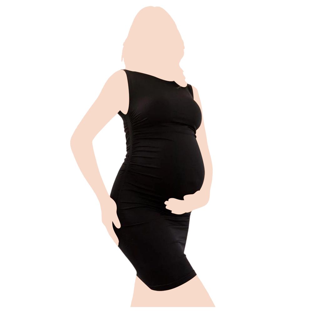 Mums & Bumps - Blanqi Maternity Sleeveless Tank Dress - Black