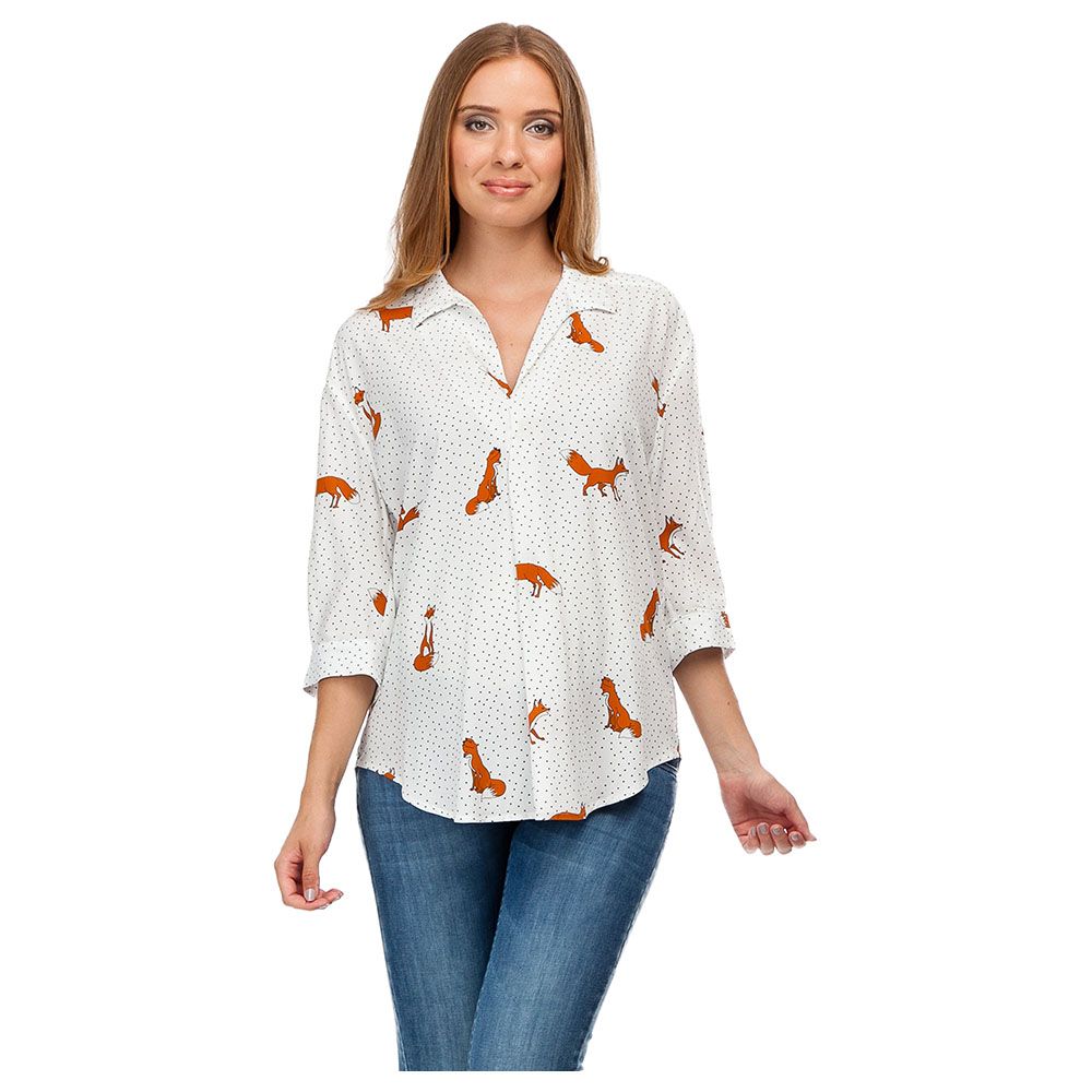 Mums & Bumps Pietro Brunelli Panarea Maternity Blouse Fox 