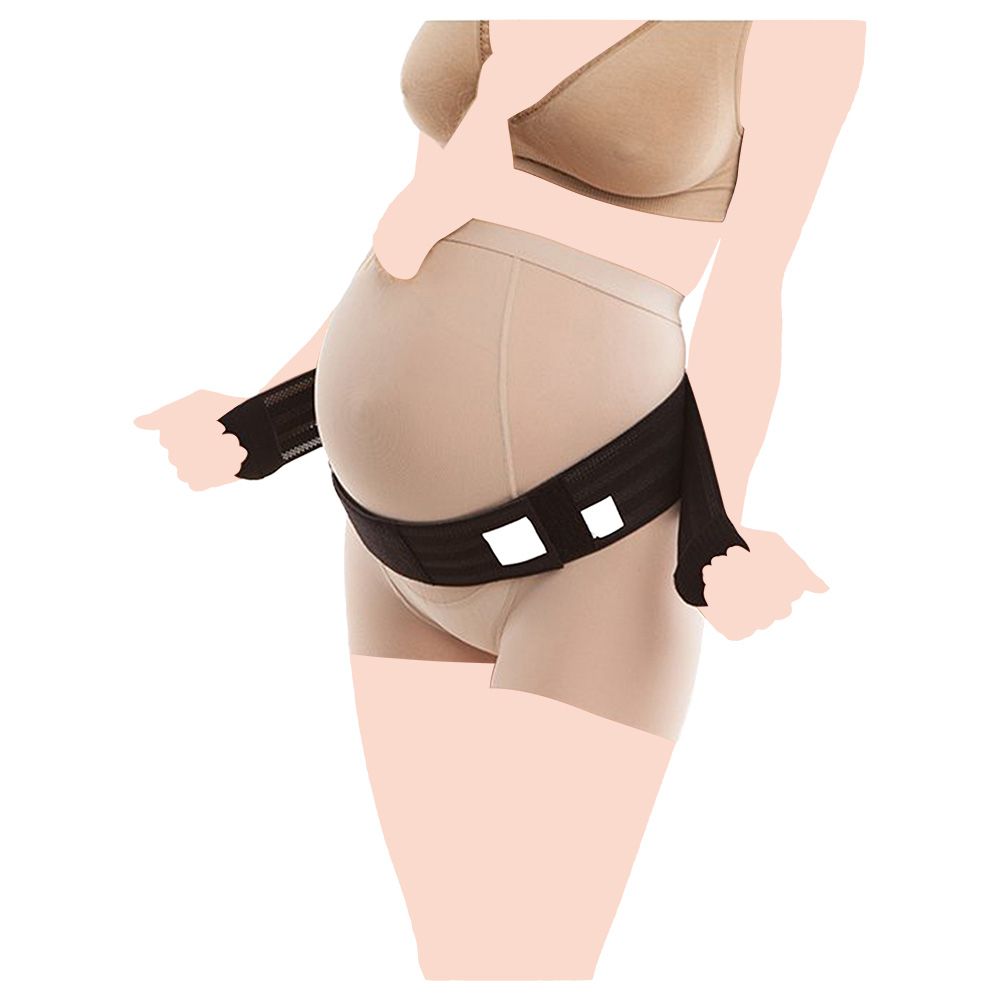 Mums & Bumps - Gabrialla Maternity Belt Light Support Black