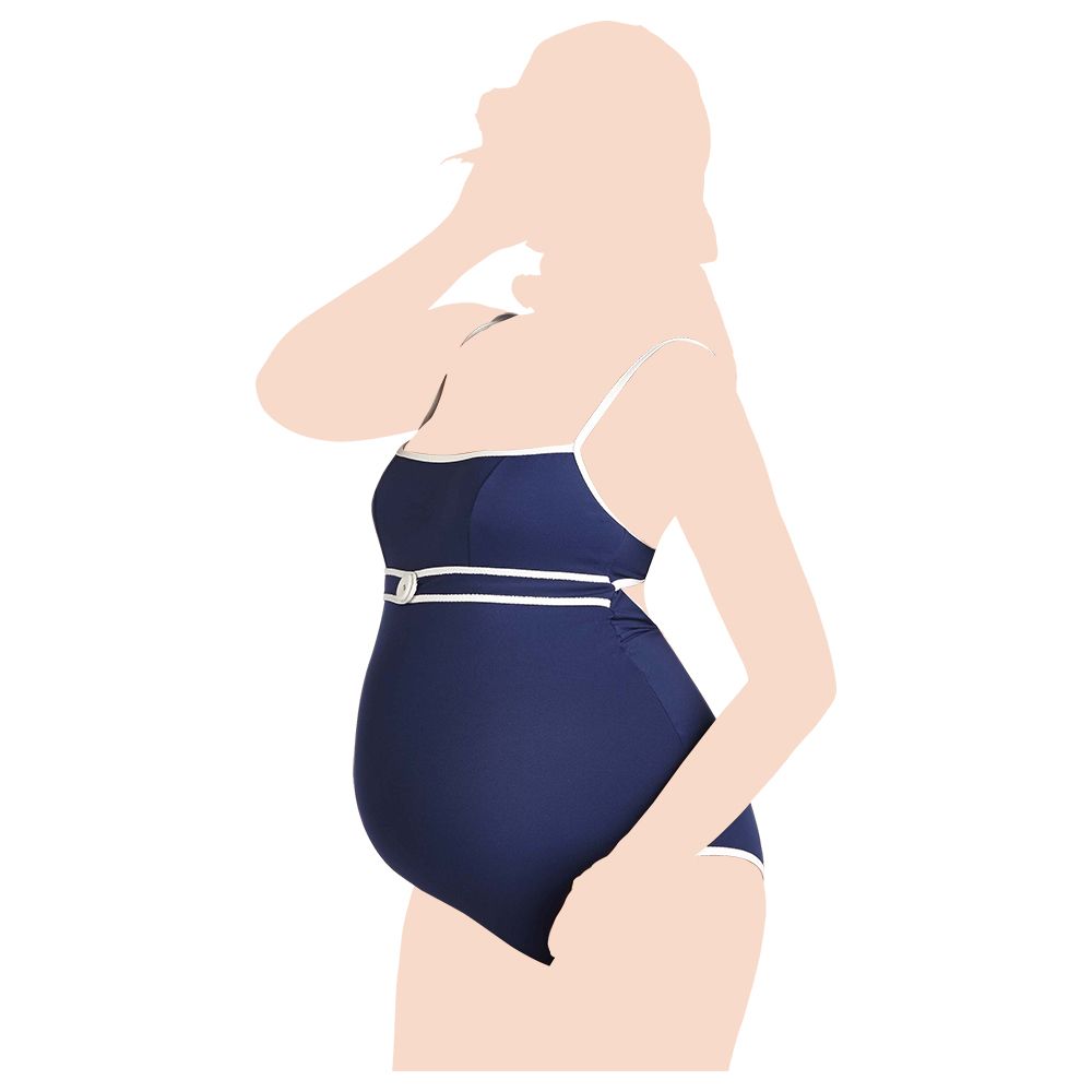 Mums & Bumps PezDor Rimini Pique Blue One Piece Swimsuit