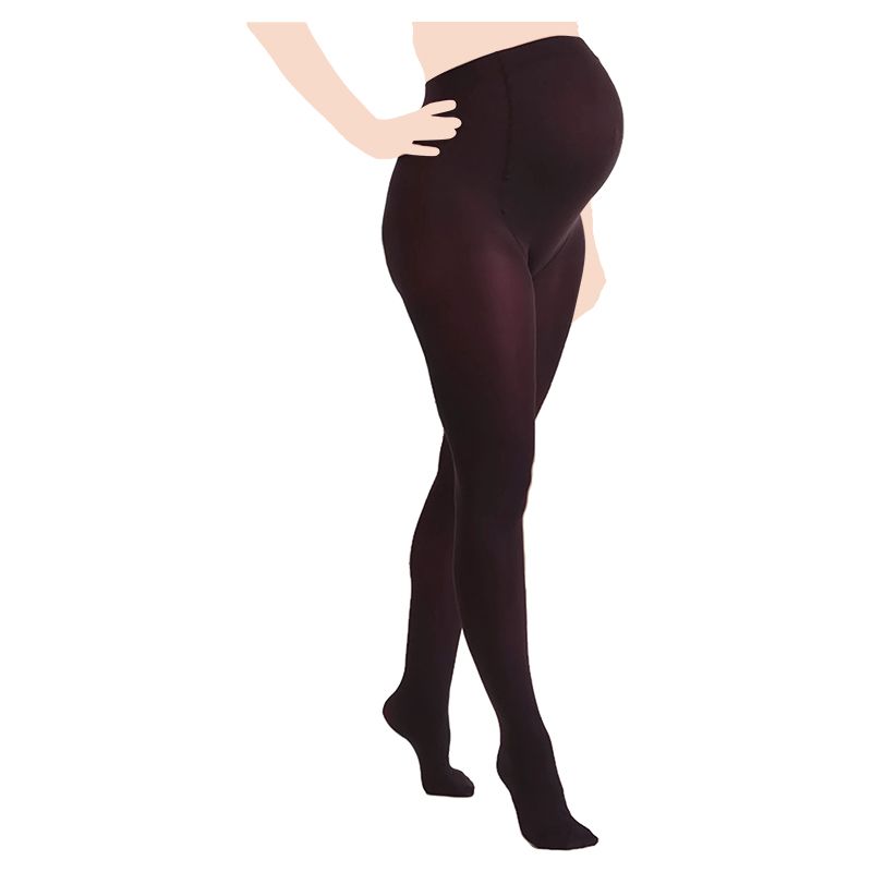 Mums & Bumps - Mamsy Maternity Tights 60Den - Dark Red