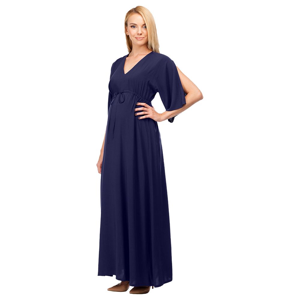 Mums & Bumps Pietro Brunelli Verbena Maternity Dress Blue 