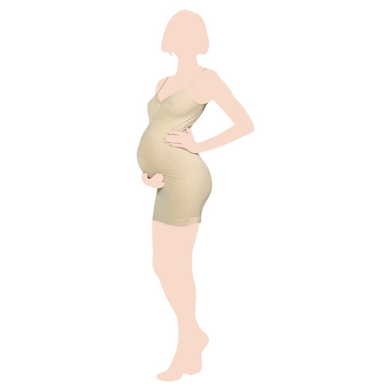 Mums & Bumps - Mamsy Maternity Slip Dress - Nude