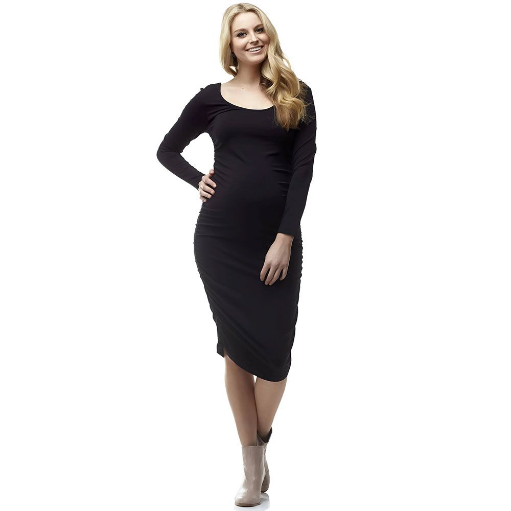 Mums & Bumps - Soon Celina Long Sleeve Maternity Dress