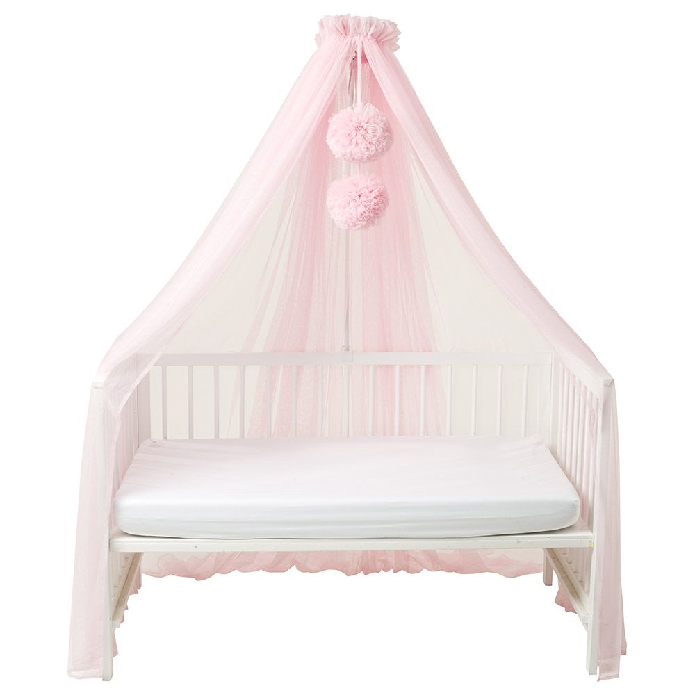 Monnet Baby - Crib Canopy Pompom - Pink