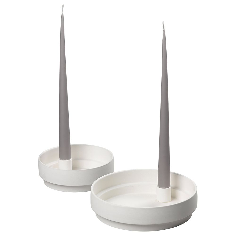 Aery - Orbital Step Candle Holder - White - M