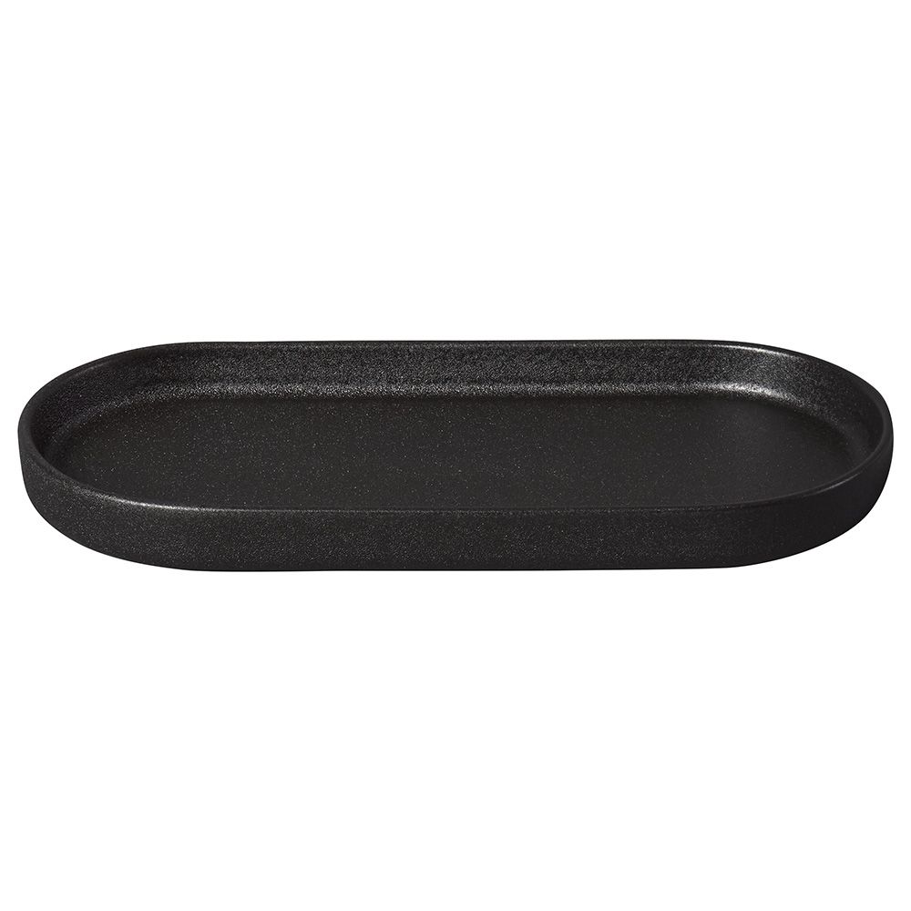 Aery - Oblong Candle Display Tray - Charcoal