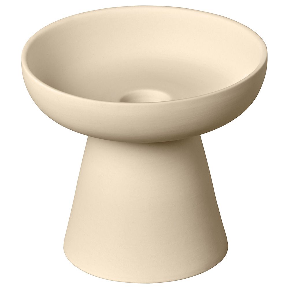 Aery - Porcini Pillar & Taper Candle Holder - Cream - M 