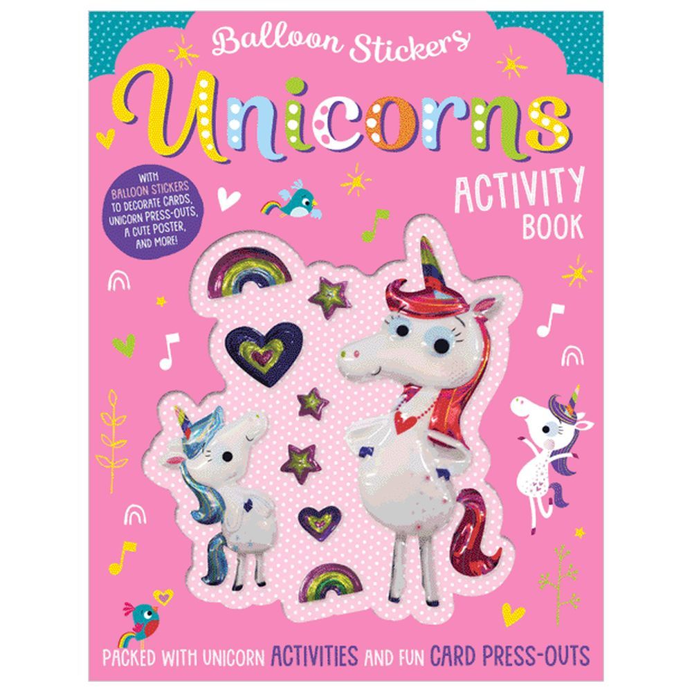 Balloon Stickers Unicorns Activity Book