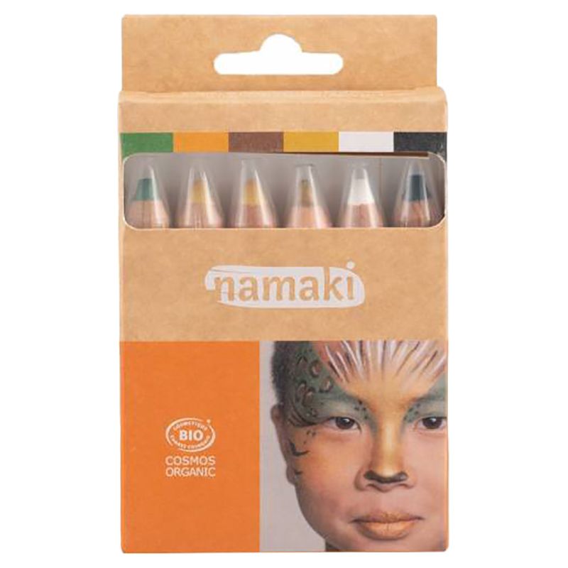 Namaki - Organic Face Paint Pencils - Wild Life - Set Of 6