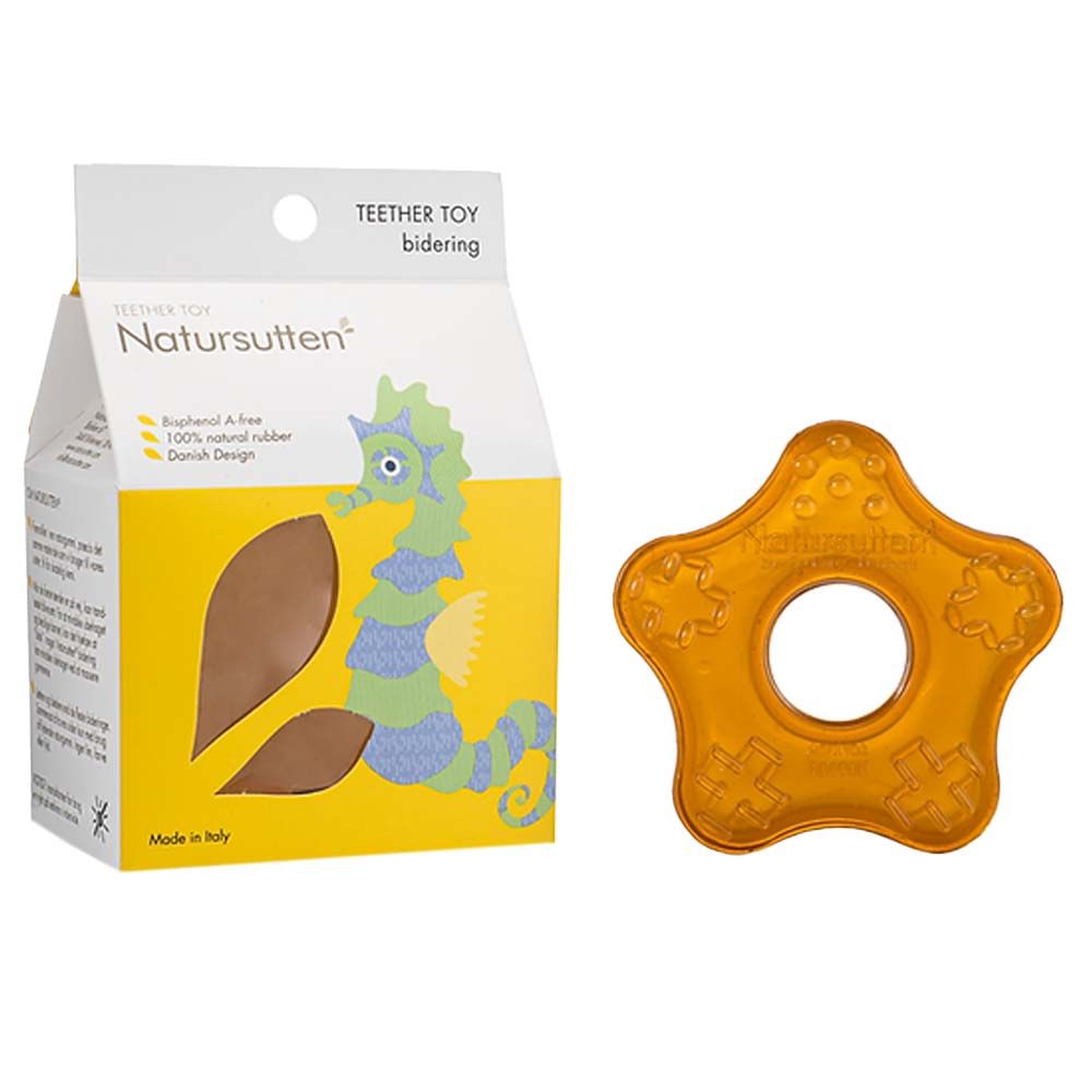 Natursutten - Natural Rubber Teether Toy - Starfish