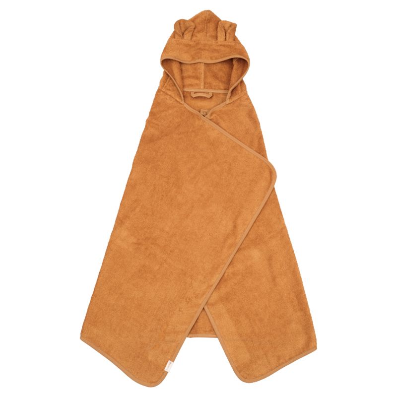 Fabelab - Organic Hooded Junior Towel Bear - Ochre