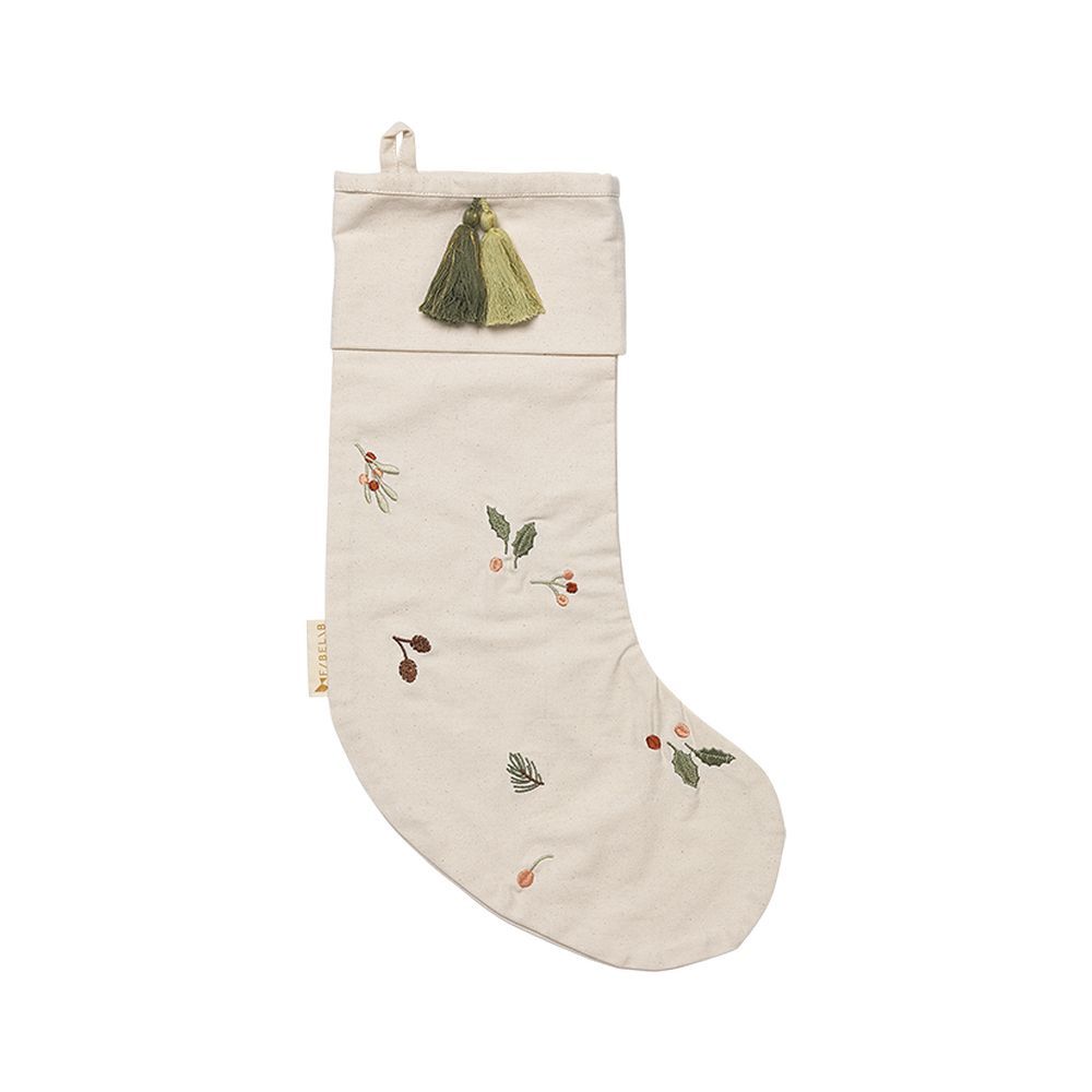 Fabelab - Organic Christmas Stocking Yule Greens - Natural