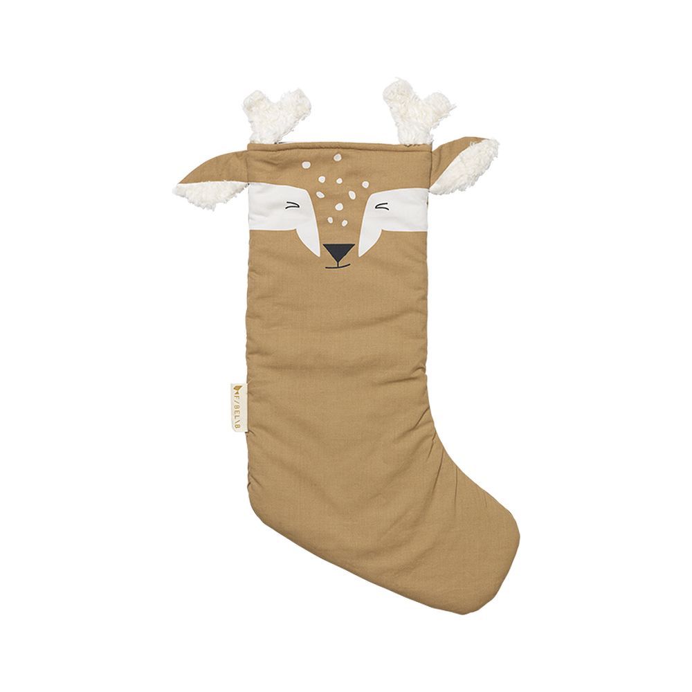 Fabelab - Organic Christmas Stocking Deer - Caramel