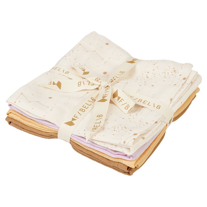 Fabelab - Organic Muslin Cloth - Pack of 4 - Star Dust