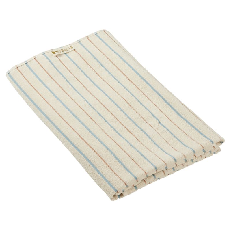 Fabelab - Striped Organic Cotton Beach/Bath Towel - Blue