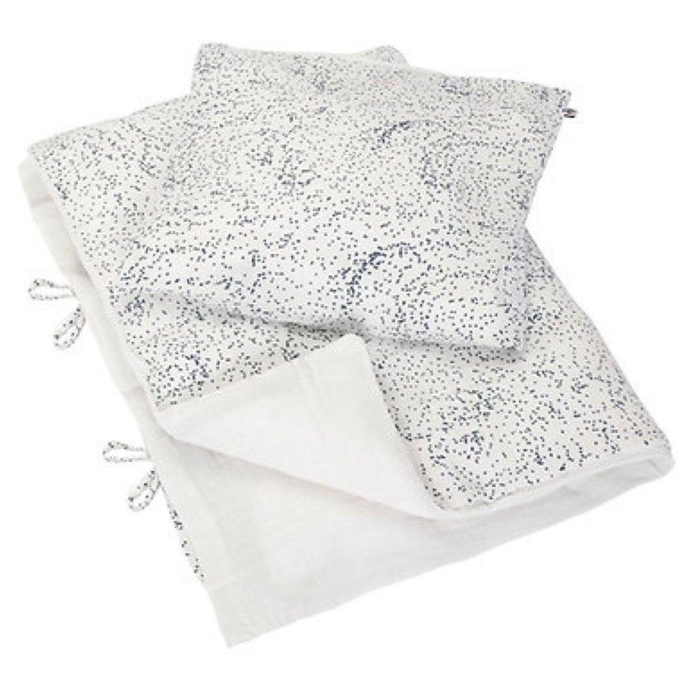 Born Copenhagen - Organic Muslin Junior Bedding - Midnight Dust