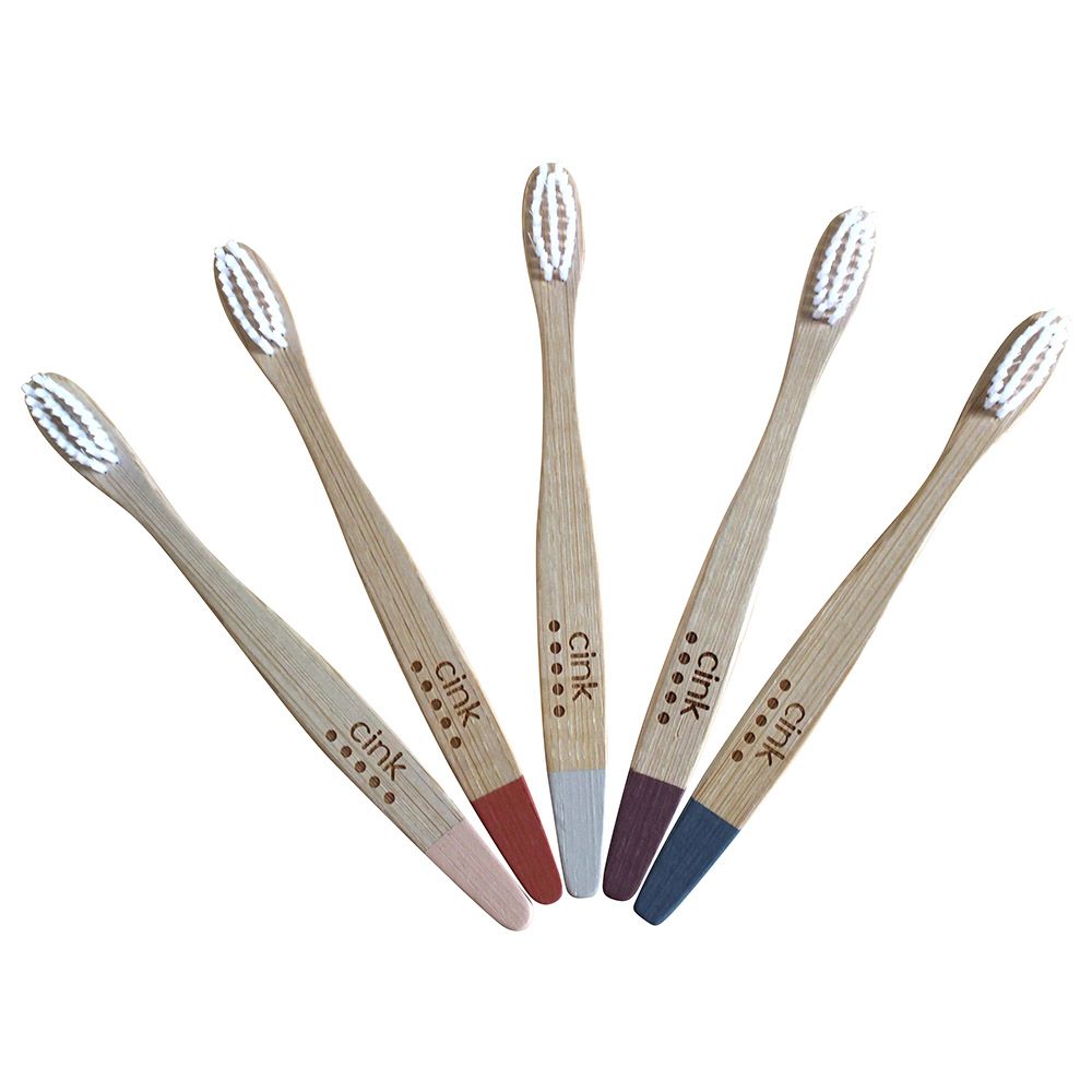 Cink - Kids Bamboo Toothbrushes Pack of 5