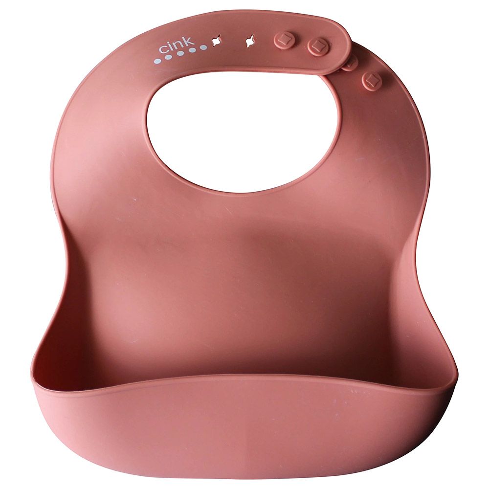 Cink - Soft Silicone Bib - Brick