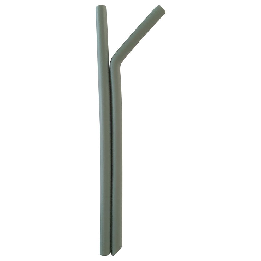 Dove and Dovelet - Silicone Smoothy Straws - Pack of 2 - Sage