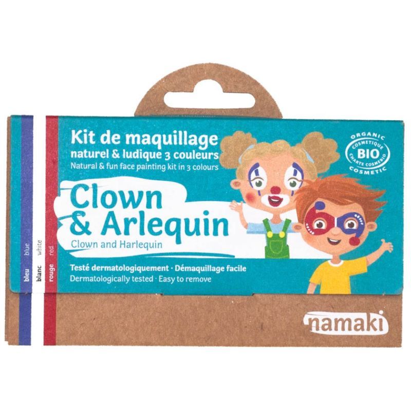 Namaki - Organic Face Paint Kit Clown Arlequin