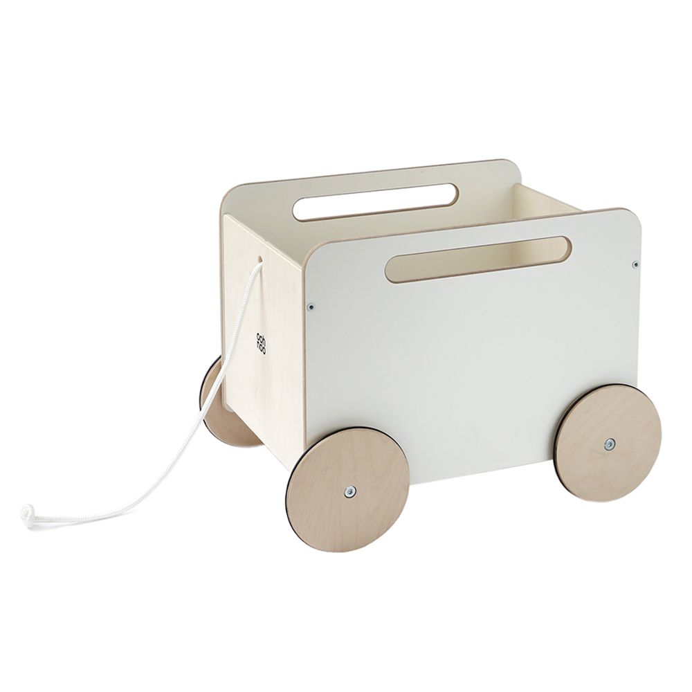 Ooh Noo - Toy Chest On Wheels - White