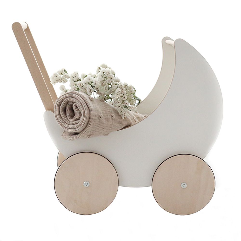 Ooh Noo - Toy Pram - White