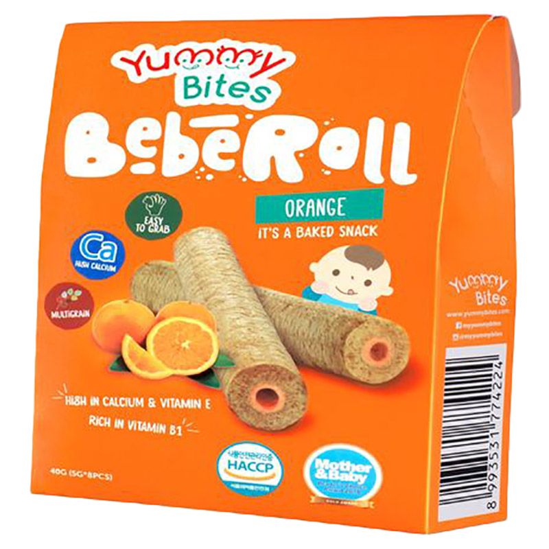 Yummy Bites - Beberoll Orange Flavor - 40g